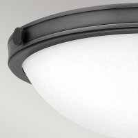Lampe de plafonnier métal verre D : 34,6 cm rond...