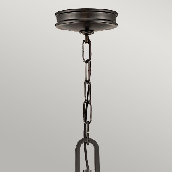 Lampe à suspendre métal verre Ø 54,3 cm H : max. 377 cm 4x E14