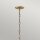 Lampe à suspendre métal E27 Ø 50,8 cm en bronze noir
