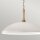 Suspension ronde Ø 50,8 cm métal E27 vintage blanc bronze