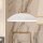 Suspension ronde Ø 50,8 cm métal E27 vintage blanc bronze
