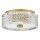 Lampe de plafonnier E27 cristal rond D : 30,5 cm en laiton antique