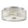 Plafonnier rond Ø 30,5 cm chrome E27 abat-jour cristal