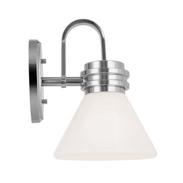 Applique salle de bain chrome avec LED G9 IP44 3000 K verre métal