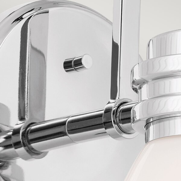 Applique salle de bain chrome avec LED G9 IP44 3000 K verre métal