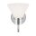 Applique salle de bain chrome avec LED G9 IP44 3000 K verre métal