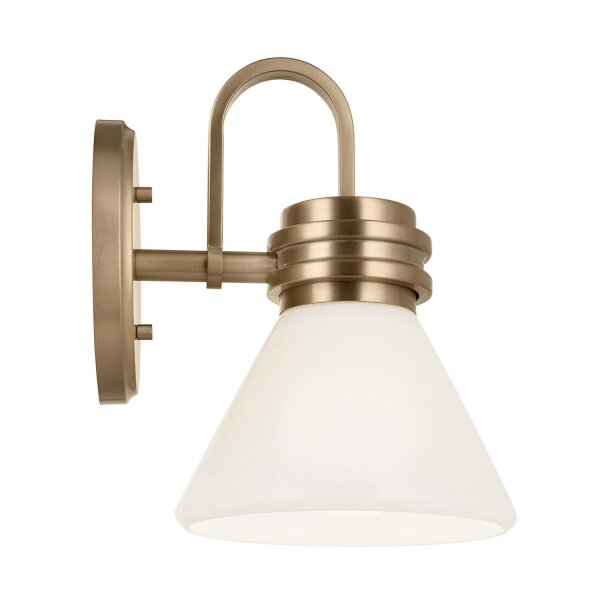 Lampe de salle de bain métal verre avec LED G9 IP44 24 cm de haut