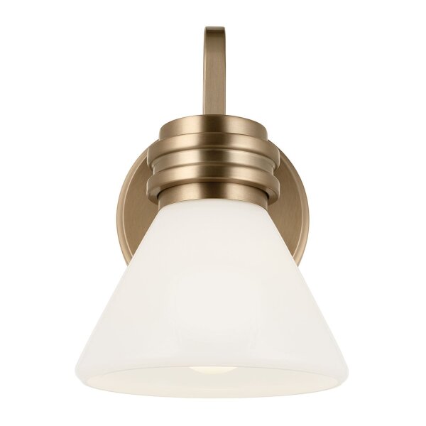 Lampe de salle de bain métal verre avec LED G9 IP44 24 cm de haut