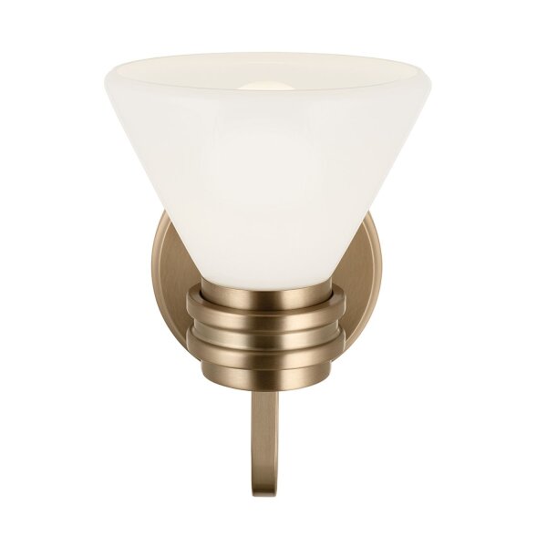 Lampe de salle de bain métal verre avec LED G9 IP44 24 cm de haut