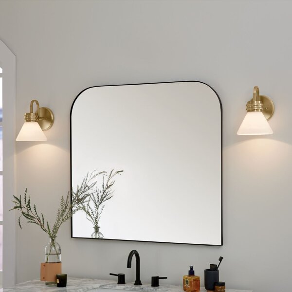 Lampe de salle de bain métal verre avec LED G9 IP44 24 cm de haut