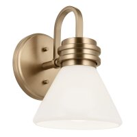 Lampe de salle de bain métal verre avec LED G9...