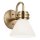 Lampe de salle de bain métal verre avec LED G9 IP44 24 cm de haut