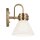 Lampe de salle de bain métal verre avec LED G9 IP44 24 cm de haut