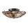 Lampe de plafonnier style Tiffany ronde Ø 40,7 cm métal verre 2x E27
