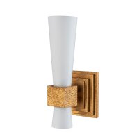 Applique murale métal verre H : 35,6 cm en or...