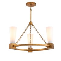 Lustre Ring Métal Verre L : 66 cm H : max. 188 cm...