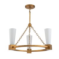 Lustre Ring Métal Verre L : 66 cm H : max. 188 cm...