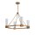 Lustre métal verre 83,8 cm de large H : max. 205,7 cm Anneau