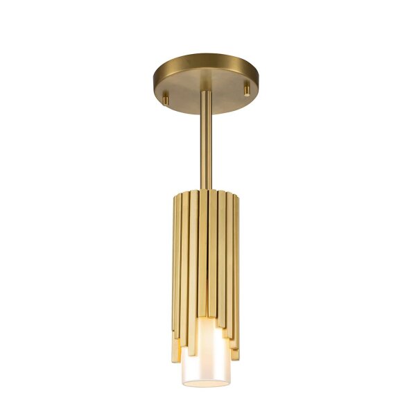 Plafonnier réglable Métal Verre Moderne H : max. 126,1 cm