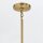 Lustre métal verre E14 L : 106,7 cm en laiton antique blanc