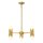 Lustre métal verre L : 66 cm H : max. 141,4 cm 6x E14