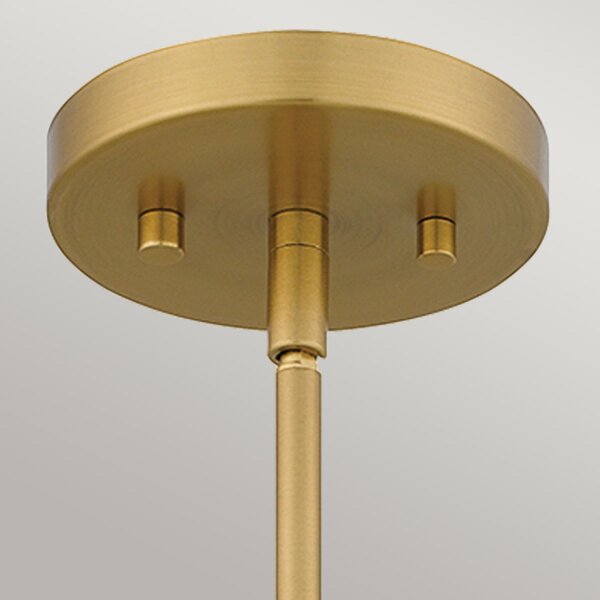 Suspension Blanc Laiton antique H : max. 130,9 cm Métal E27