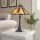 Lampe de table métal verre 63,1 cm style Tiffany Interrupteur à tirette