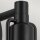 Lampe dintérieur 3 en 1 mur plafond suspension noir métal verre
