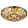 Plafonnier style Tiffany verre coloré Ø 42 cm rond 2x E27