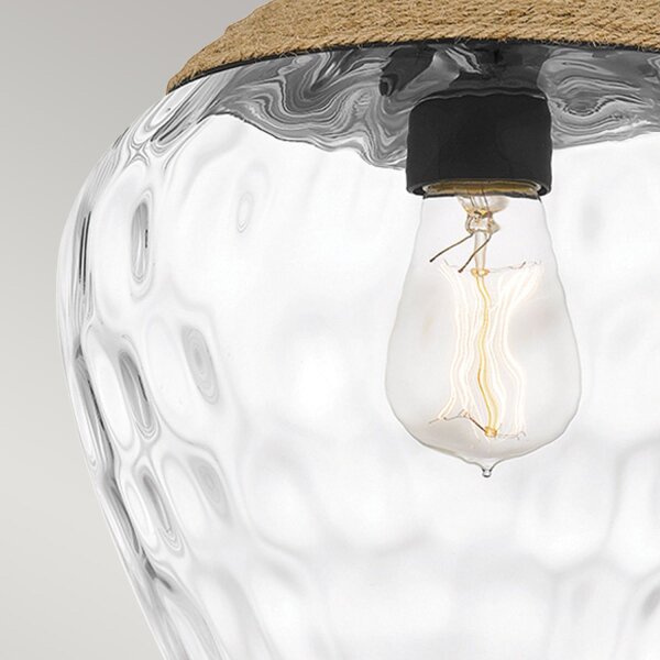 Lampe à suspendre verre Ø 30,2 cm H : max. 140,7 cm E27