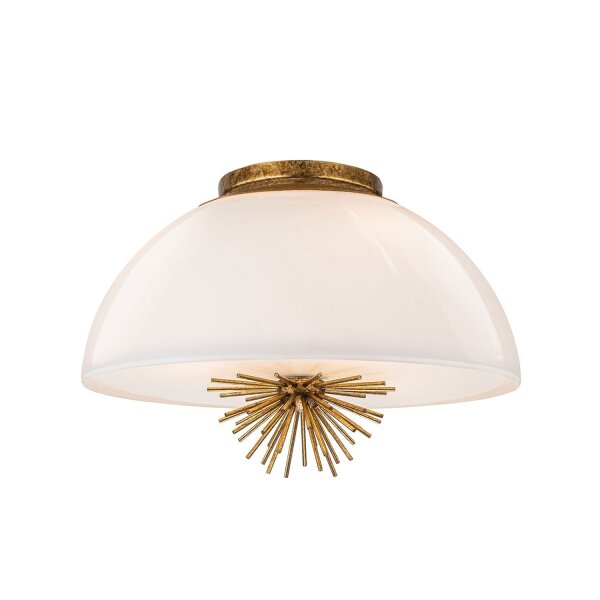 Suspension verre métal D : 45,7 cm rond 3x E14 réglable