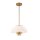 Suspension verre métal D : 45,7 cm rond 3x E14 réglable