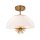Suspension verre métal D : 45,7 cm rond 3x E14 réglable