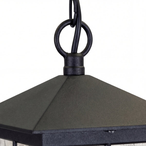 Lampe dextérieur suspendue Lanterne HAROLD IP43 Noir