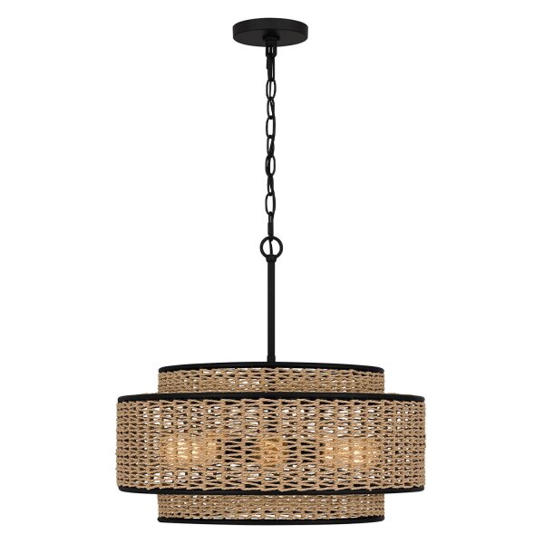 Suspension corde métal D : 50,8 cm H : max. 233,3 cm Boho
