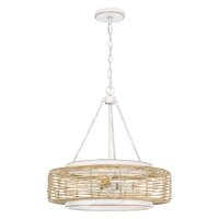 Suspension verre corde métal E27 D : 50,4 cm rond...