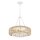 Suspension verre corde métal E27 D : 50,4 cm rond 4x E27