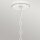 Suspension verre corde métal E27 D : 50,4 cm rond 4x E27