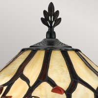 Lampe de table métal verre 62,9 cm style Tiffany...