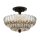 Lampe de plafonnier verre fumé D : 29,7 cm E14 3-flamme