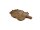 Coupe décorative en bois de teck 32 cm de long Feuille Design Unique Travail manuel