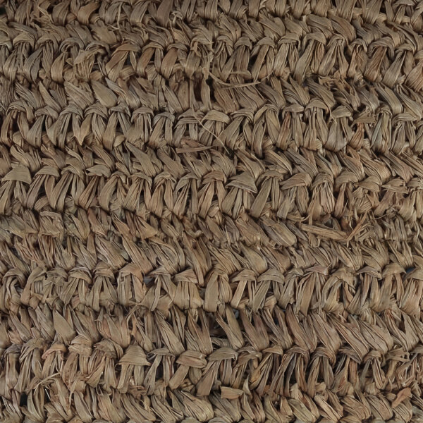 Coussin décoratif avec franges dalgues marines L : 40 cm pièce unique travail manuel
