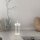 Lampe de table LED rechargeable aluminium dimmable IP44 28,4 cm blanc
