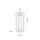 Lampe de table LED rechargeable aluminium dimmable IP44 28,4 cm blanc