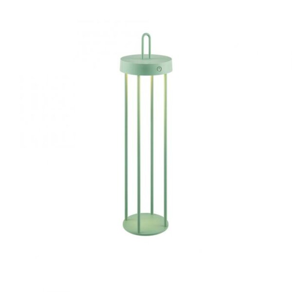 Lampe de table LED rechargeable métal dimmable IP44 2700 K vert