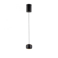 Suspension LED métal blanc chaud 3000 K 800 lm noir