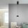 Suspension LED métal blanc chaud 3000 K 800 lm noir