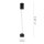 Suspension LED métal blanc chaud 3000 K 800 lm noir