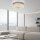Lampe de plafonnier LED à intensité variable en verre acrylique chromé Ø40 cm 22 W