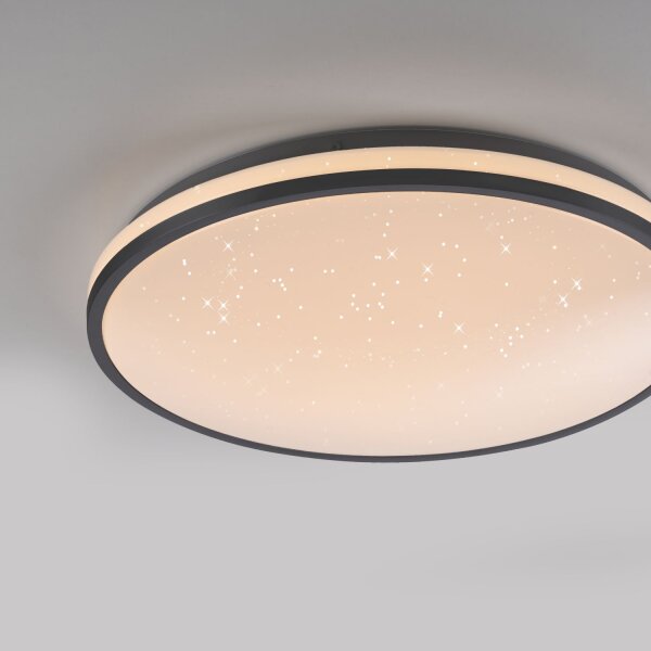 Plafonnier LED Ciel de nuit noir 3000 K intensité lumineuse variable